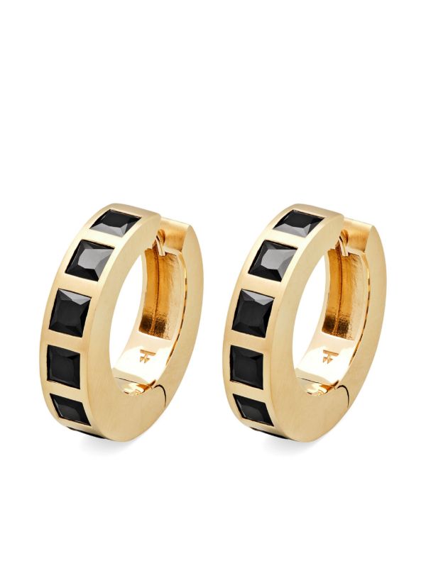 browns Tom Wood Onyx Hoop Earrings | Browns Earrings