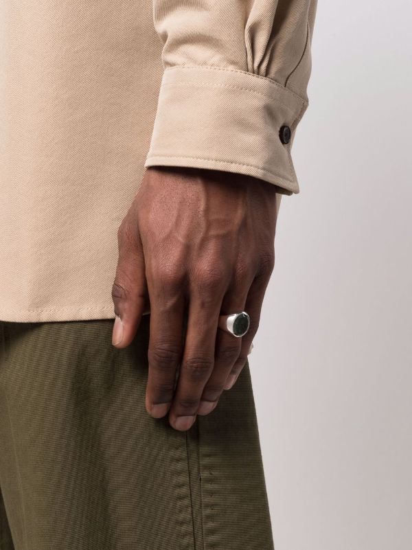 Browns Tom Wood Oval Marble Ring | Browns Rings