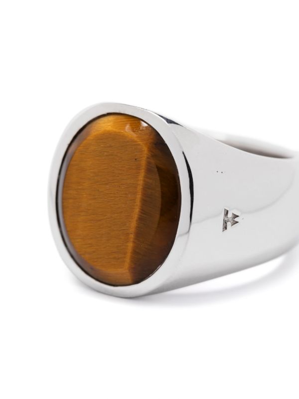 Browns Tom Wood Oval Tiger Eye Ring | Browns Rings