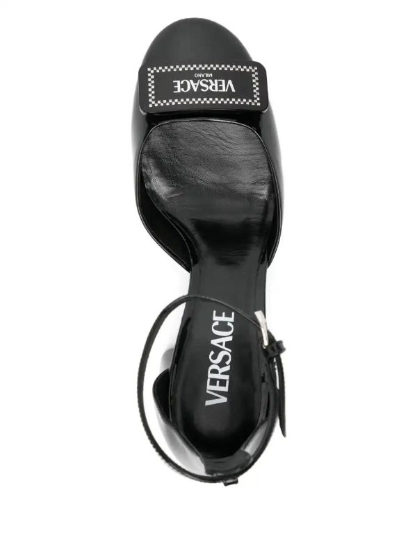 Browns Versace 80mm Leather Pumps | Browns Pumps