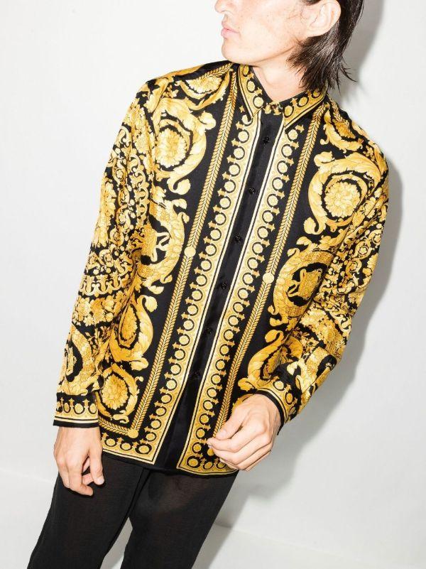 Browns Versace Barocco Silk Shirt | Browns Shirts