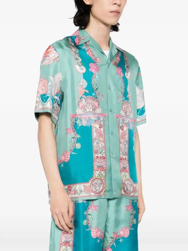 Browns Versace Coral Theatre Shirt | Browns Shirts