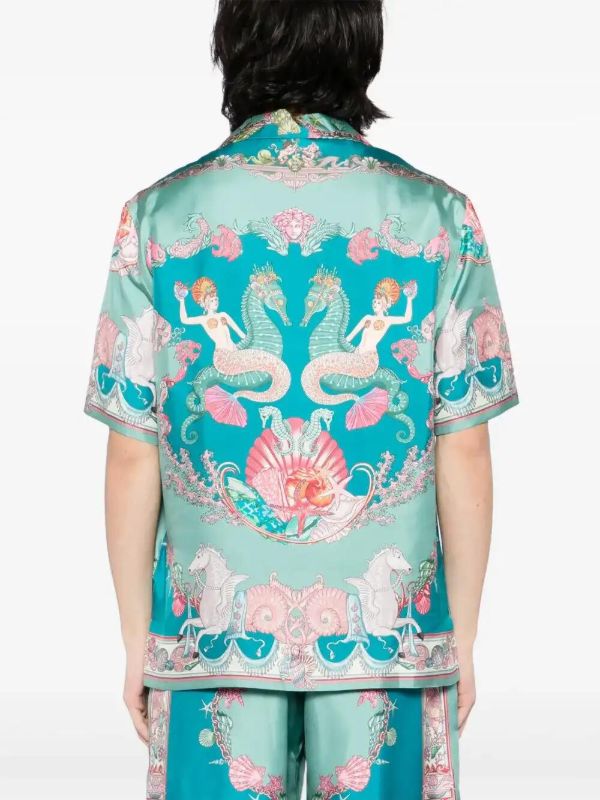 Browns Versace Coral Theatre Shirt | Browns Shirts