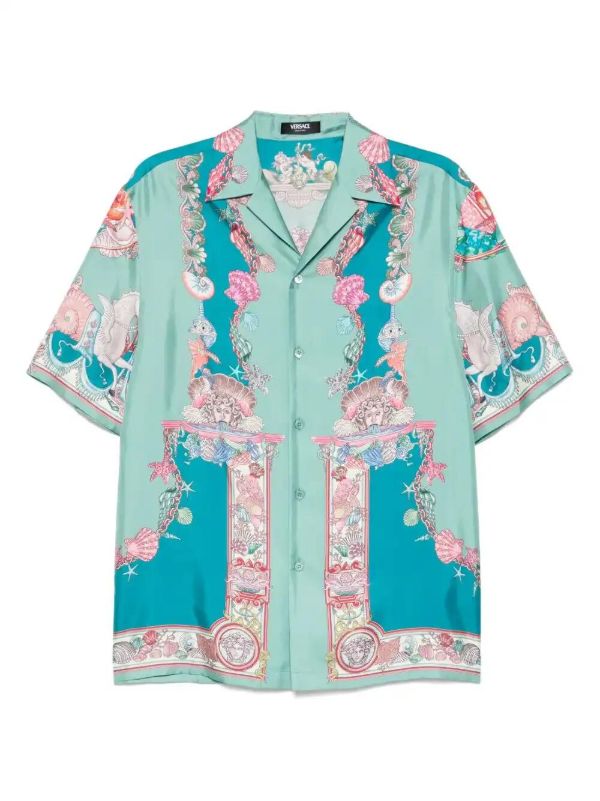 browns Versace coral theatre shirt | Browns Shirts