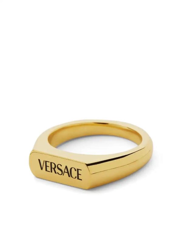 Browns Versace Logo-engraved Ring | Browns Rings