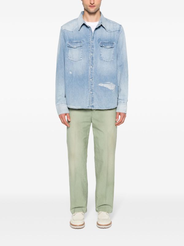 Browns Visvim Blue Crash Denim Shirt | Browns Shirts