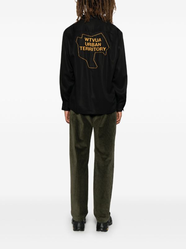 Browns WTAPS Black Lyocell Shirt | Browns Shirts