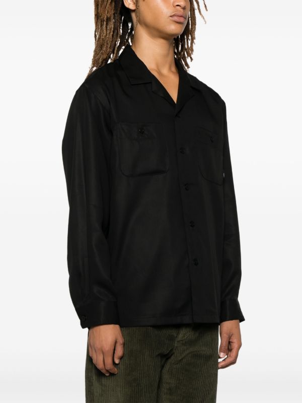 Browns WTAPS Black Lyocell Shirt | Browns Shirts