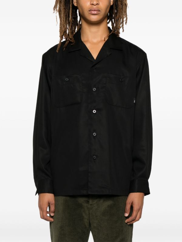 Browns WTAPS Black Lyocell Shirt | Browns Shirts