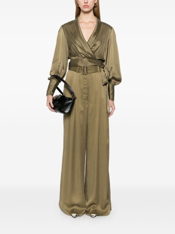 Browns ZIMMERMANN Wrap Silk Blouse | Browns Blouses