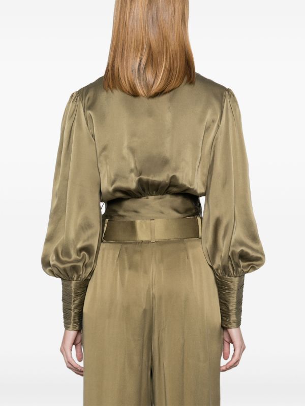 Browns ZIMMERMANN Wrap Silk Blouse | Browns Blouses