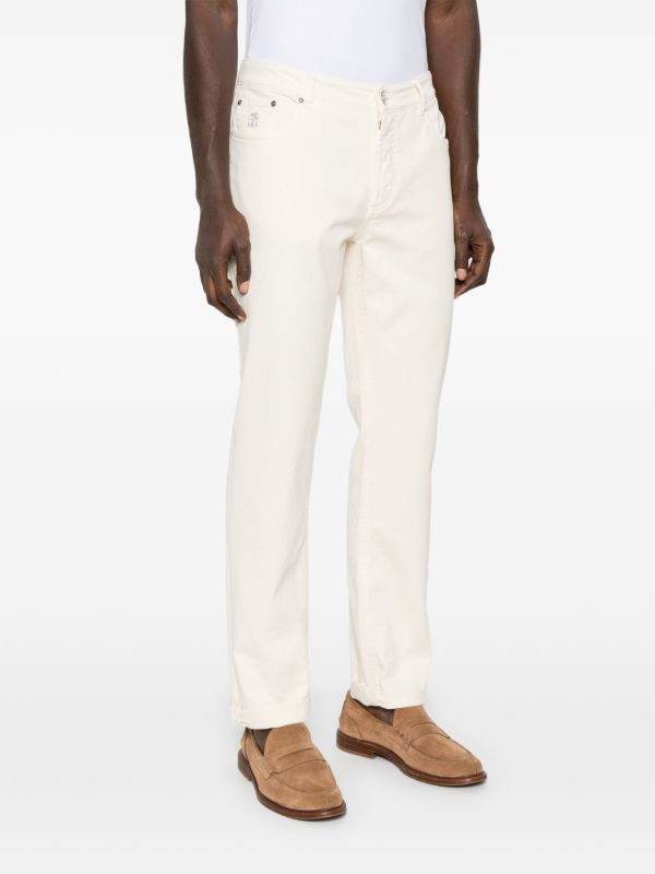 Browns Brunello Cucinelli Appliqué Straight Jeans | Browns Regular & Straight-Leg Jeans