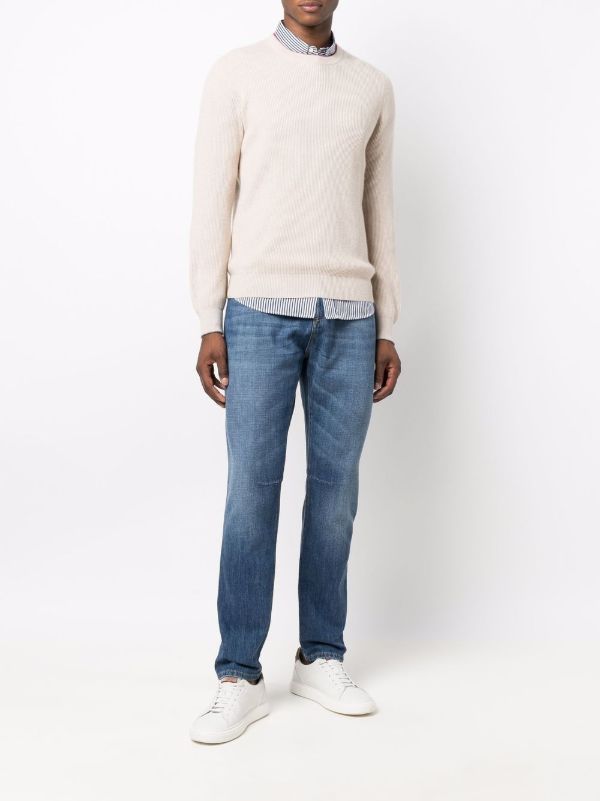 Browns Brunello Cucinelli Blue Slim Legs Jeans | Browns Slim-Fit Jeans