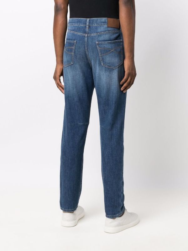 Browns Brunello Cucinelli Blue Slim Legs Jeans | Browns Slim-Fit Jeans