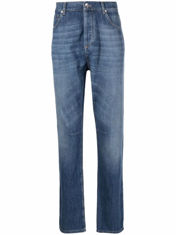 browns Brunello Cucinelli Blue Slim Legs Jeans | Browns Slim-Fit Jeans