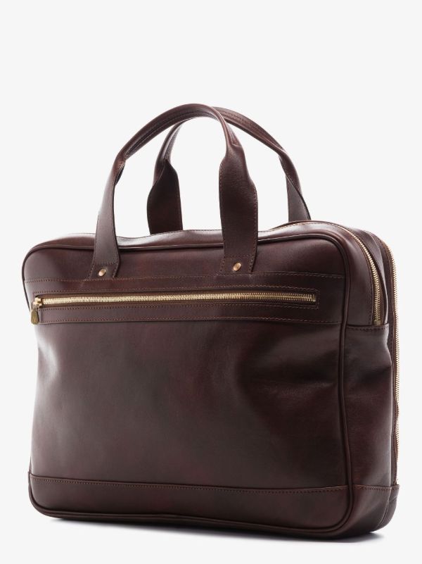 Browns Brunello Cucinelli Brown Leather Briefcase | Browns Laptop Bags & Briefcases