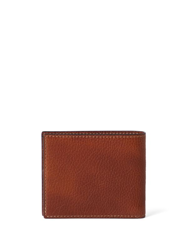 Browns Brunello Cucinelli Brown Logo Leather Bifold Wallet | Browns Wallets & Billfolds