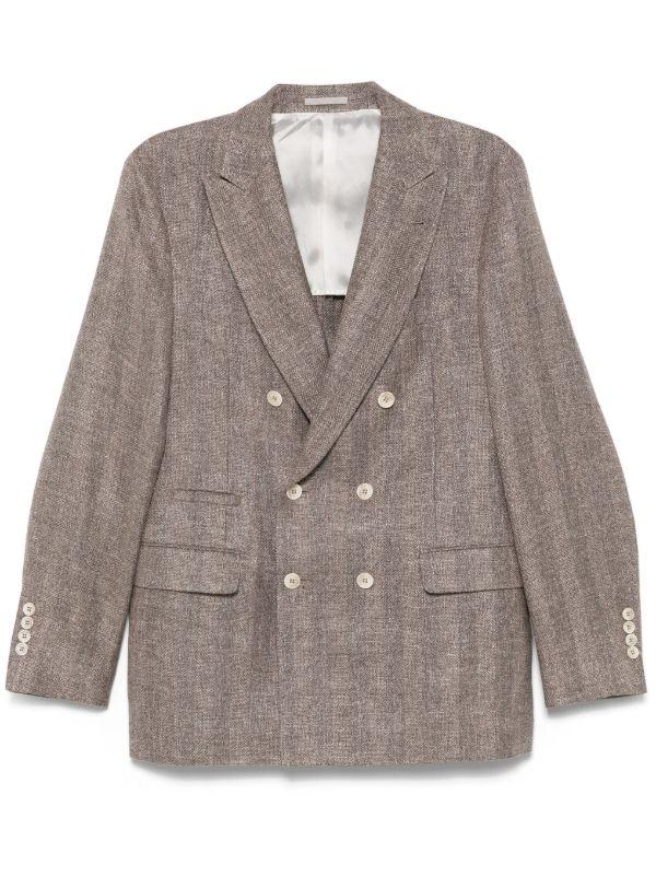 browns Brunello Cucinelli Double-Breasted Blazer | Browns Blazers