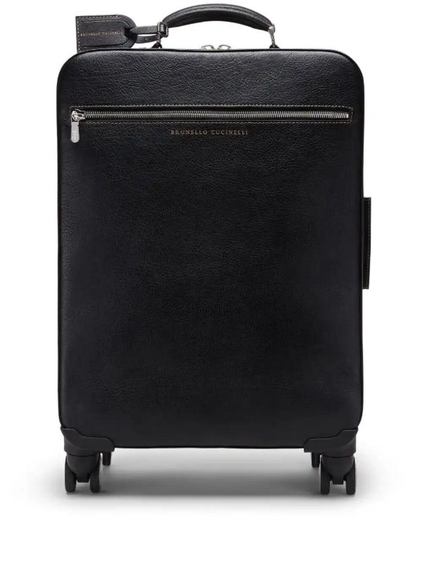 browns Brunello Cucinelli Grained Leather Suitcase | Browns Luggage & Holdalls
