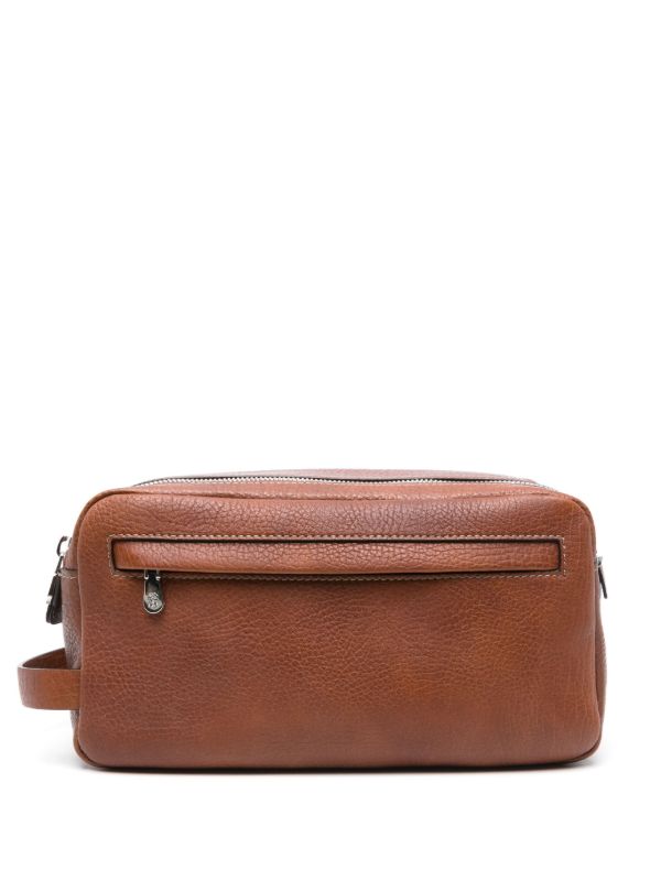 browns Brunello Cucinelli leather wash bag | Browns Toiletry Bags