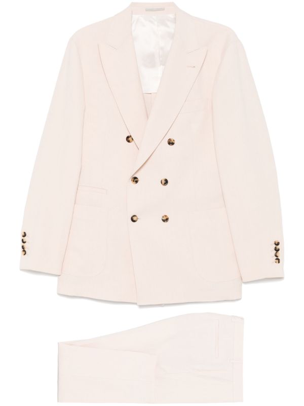 browns Brunello Cucinelli linen suit | Browns Single Breasted Suits