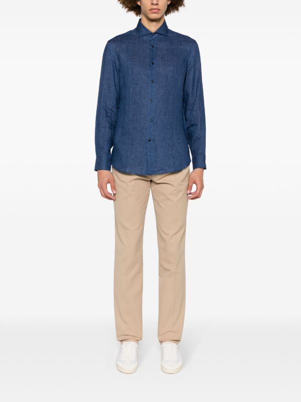 Browns Brunello Cucinelli Neutral Straight-Leg Chino Trousers | Browns Chinos