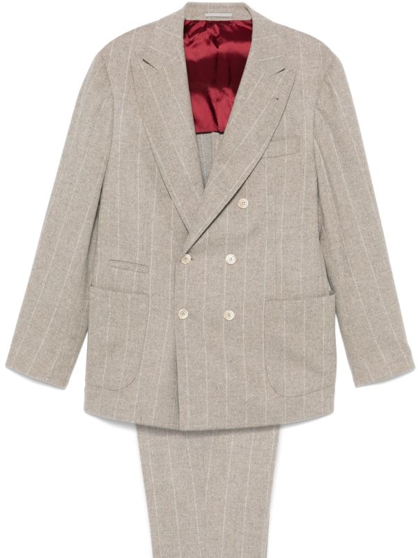 browns Brunello Cucinelli Pinstripe Suit | Browns Suit Jackets