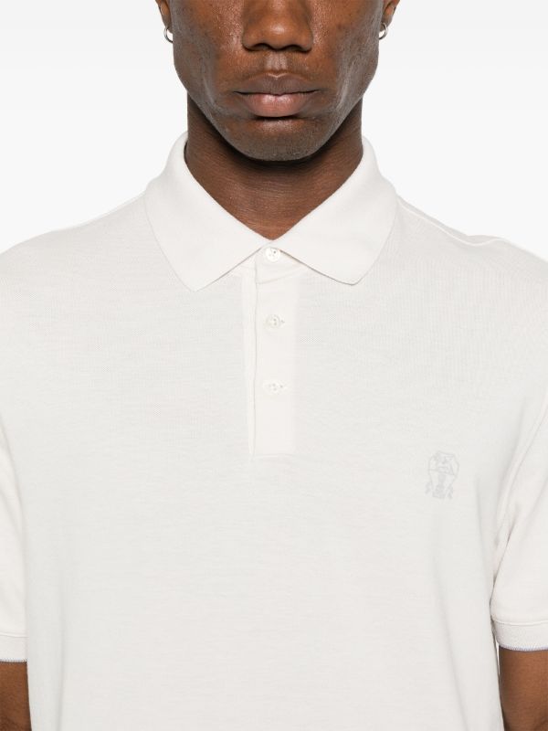 Browns Brunello Cucinelli Printed Polo Shirt | Browns Polo Shirts