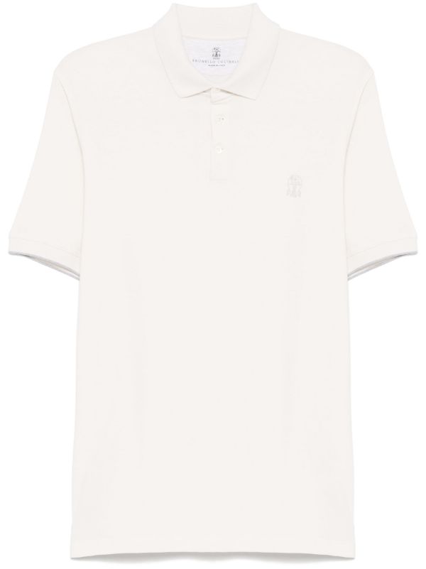 browns Brunello Cucinelli Printed Polo Shirt | Browns Polo Shirts