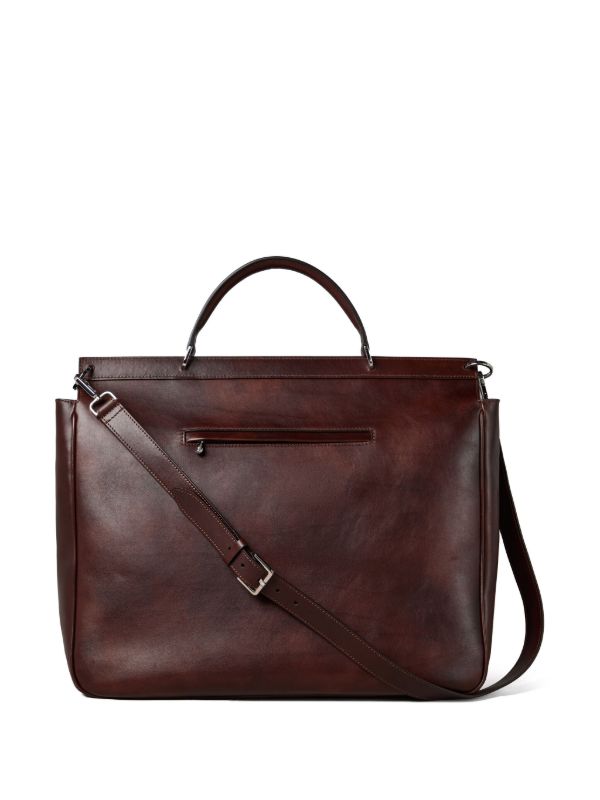 Browns Brunello Cucinelli Purple Leather Tote Bag | Browns Tote Bags