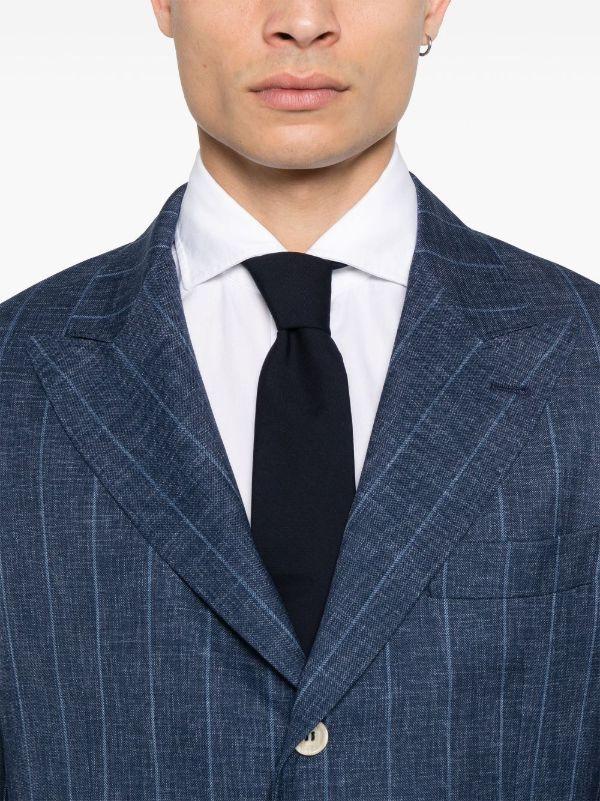Browns Brunello Cucinelli Striped Suit | Browns Single Breasted Suits