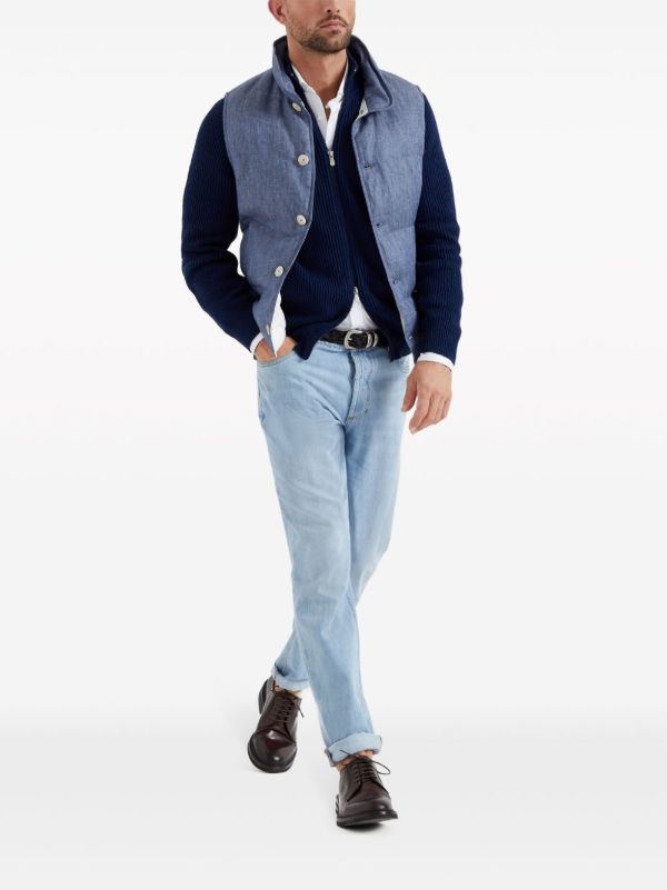Browns Brunello Cucinelli White Long-Sleeve Cotton Shirt | Browns Shirts