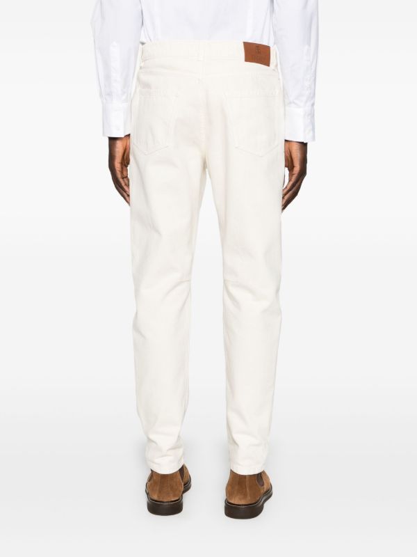 Browns Brunello Cucinelli White Straight-Leg Jeans | Browns Regular & Straight-Leg Jeans