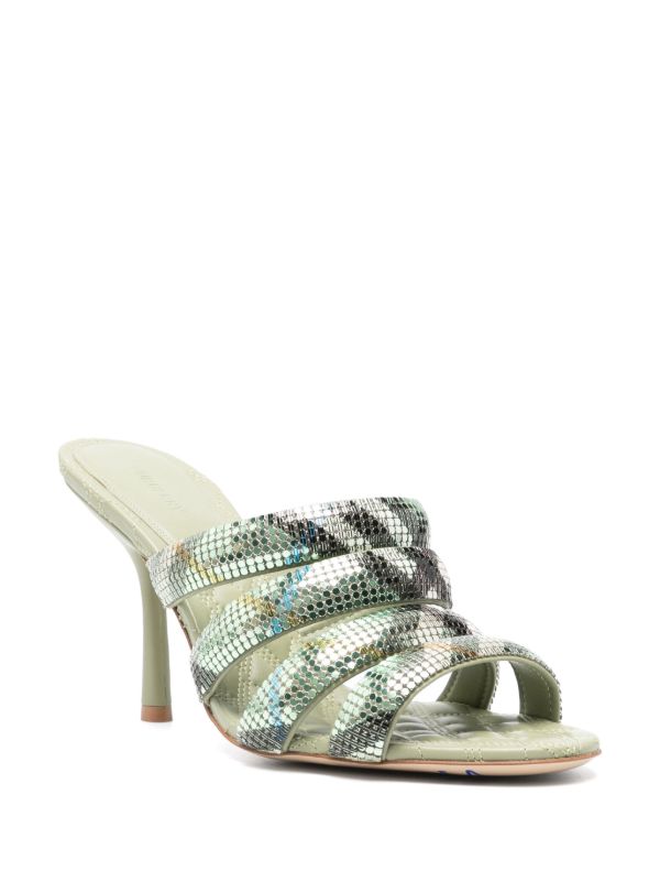Browns Burberry 100mm Check Mesh Mules | Browns Mules