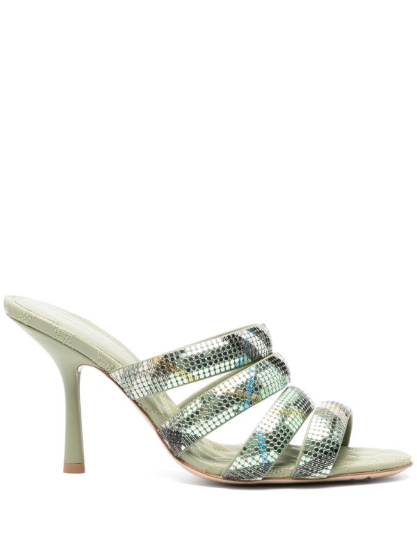 browns Burberry 100mm check mesh mules | Browns Mules