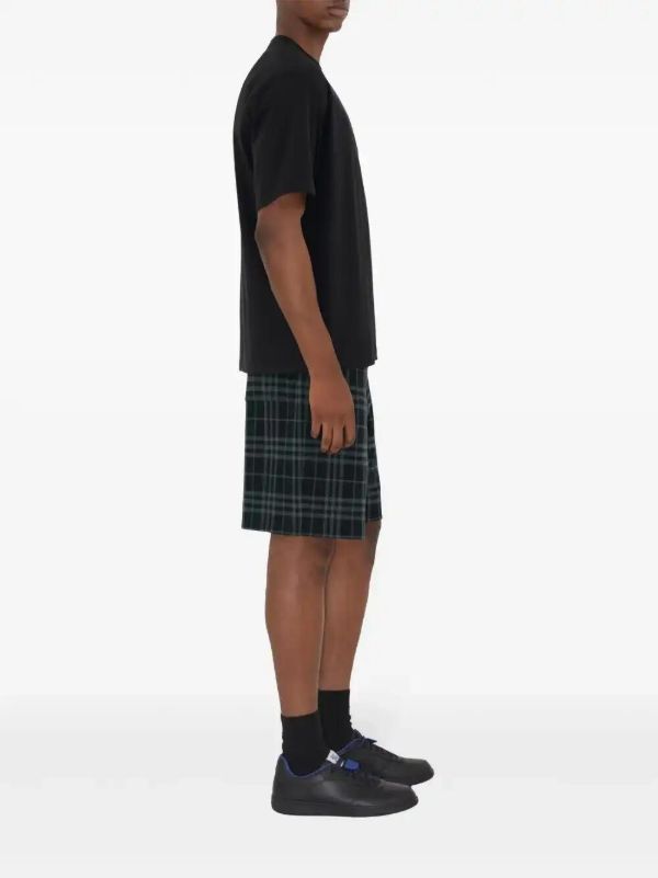 Browns Burberry Blue Checked Shorts | Browns Track & Running Shorts