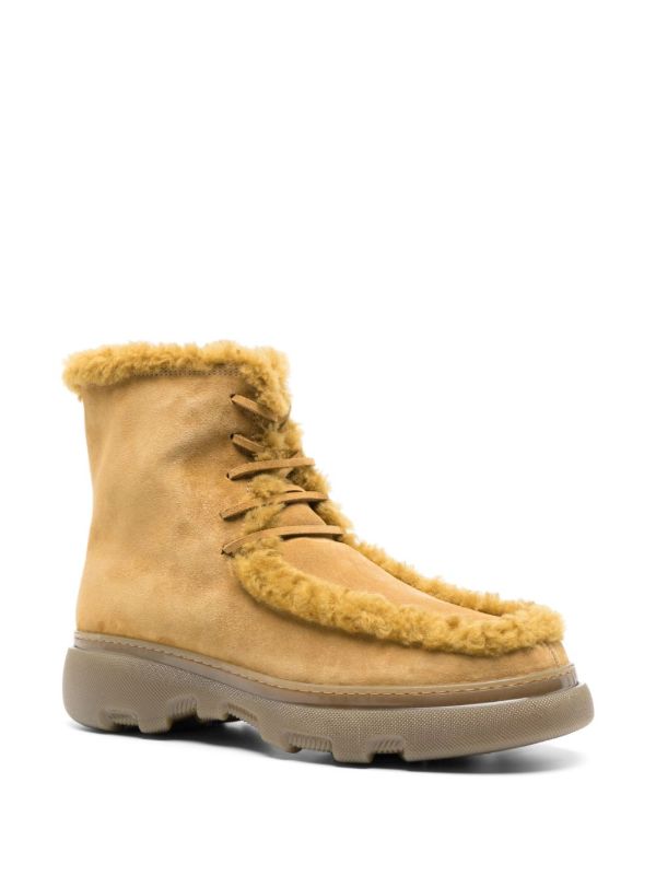 Browns Burberry Brown Creeper Suede Boots | Browns Boots