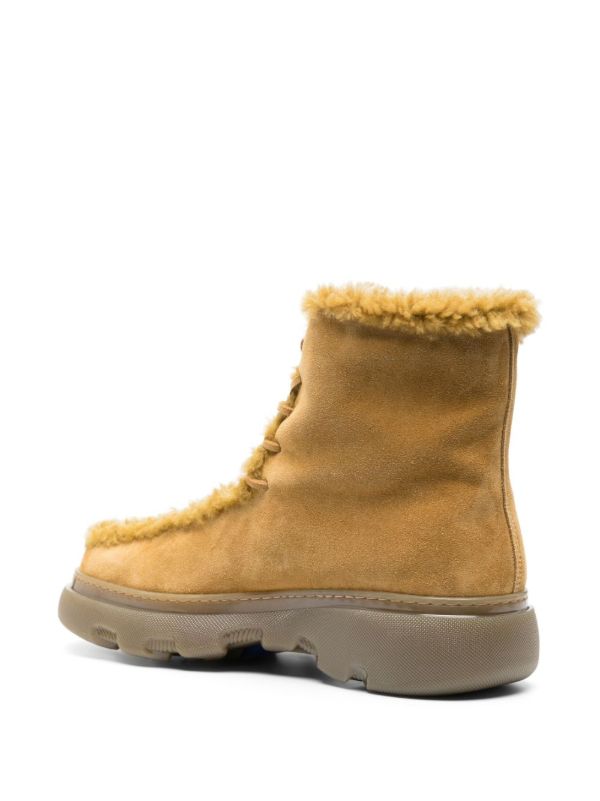 Browns Burberry Brown Creeper Suede Boots | Browns Boots