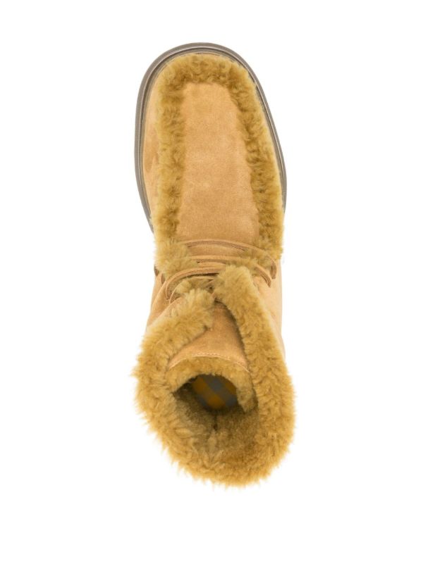Browns Burberry Brown Creeper Suede Boots | Browns Boots