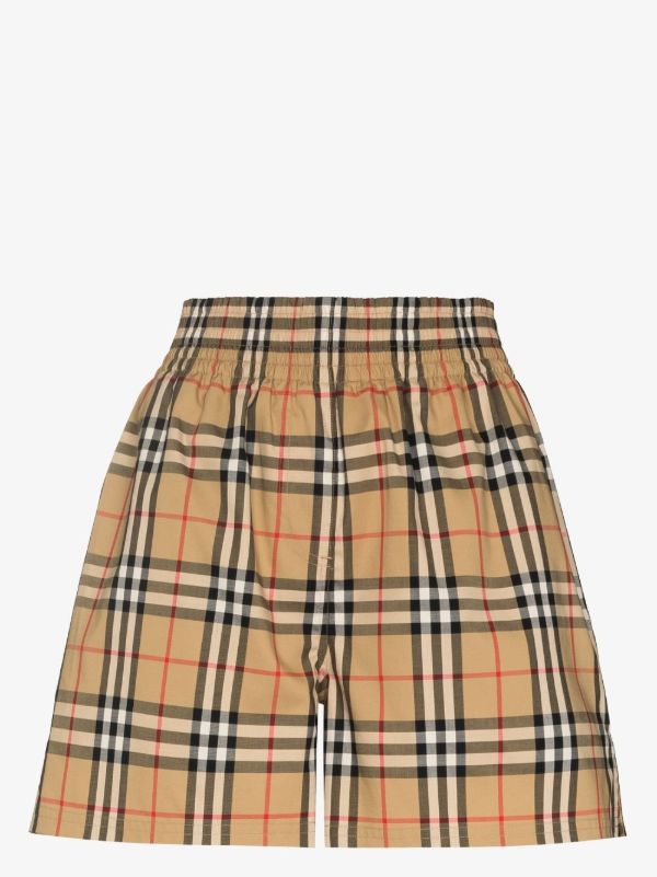 browns Burberry brown Vintage check shorts | Browns Short & Mini Shorts