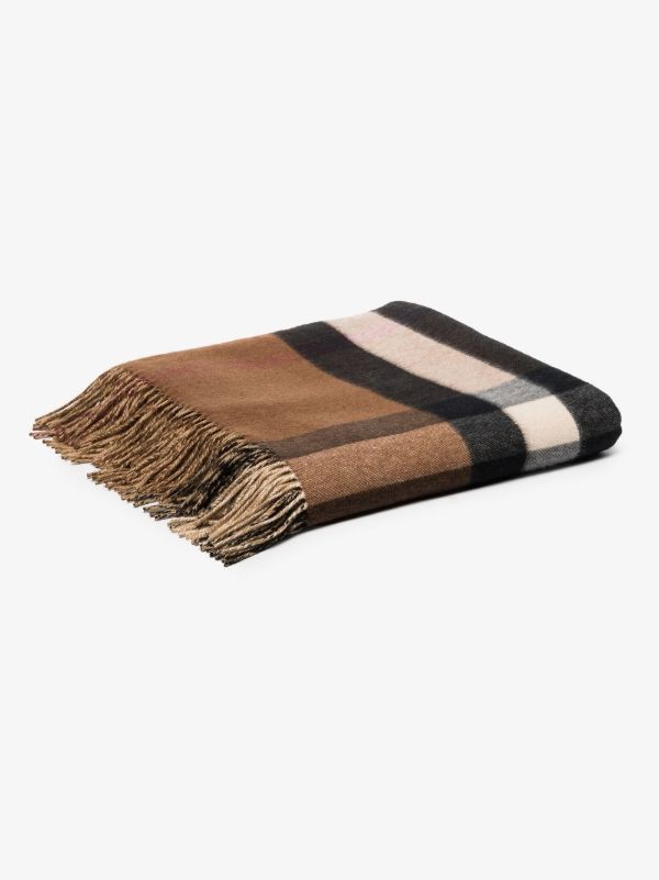 browns Burberry check cashmere blanket | Browns Blankets & Throws