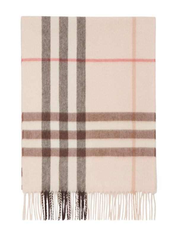 Browns Burberry Check Cashmere Scarf | Browns Scarves