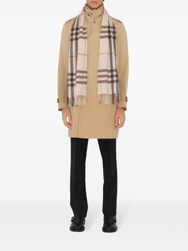 Browns Burberry Check Cashmere Scarf | Browns Scarves