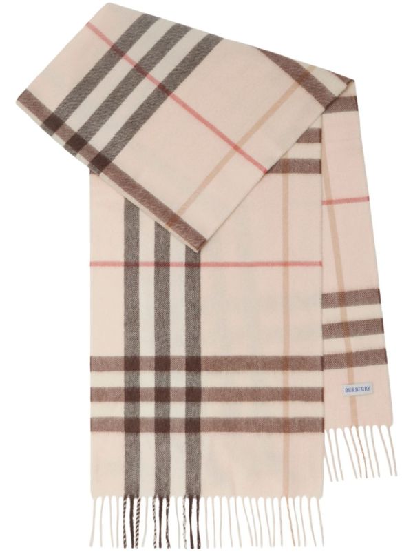 browns Burberry Check Cashmere Scarf | Browns Scarves