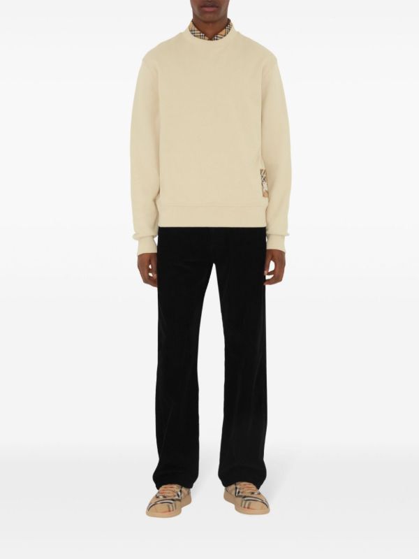 Browns Burberry Check-patch Sweatshirt | Browns Sweatshirts