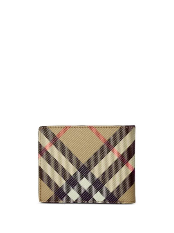 Browns Burberry Check-print Bi-fold Wallet | Browns Wallets & Billfolds