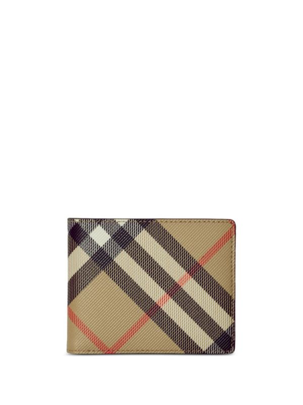 browns Burberry check-print bi-fold wallet | Browns Wallets & Billfolds