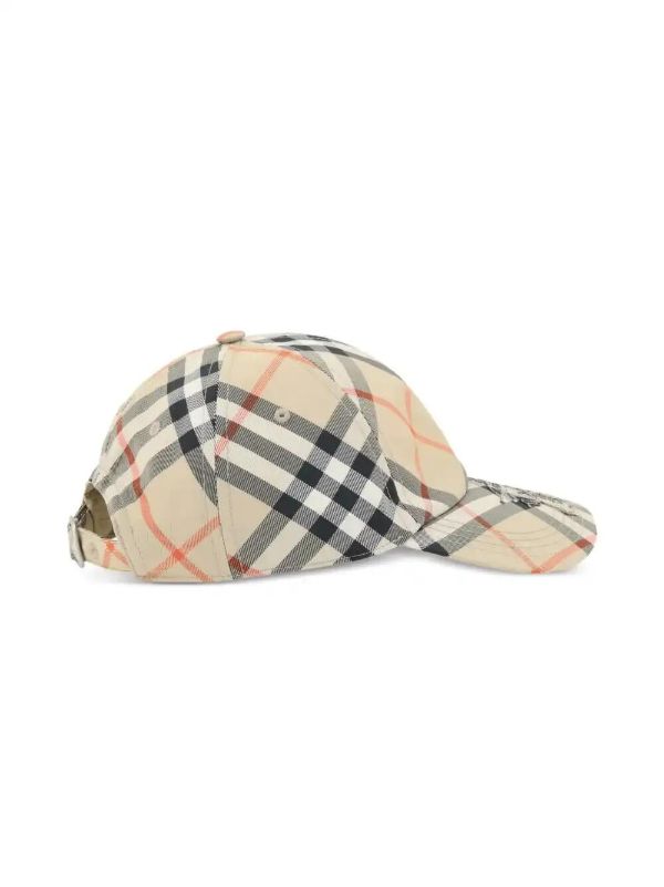 Browns Burberry Checked EKD Baseball Cap | Browns Hats