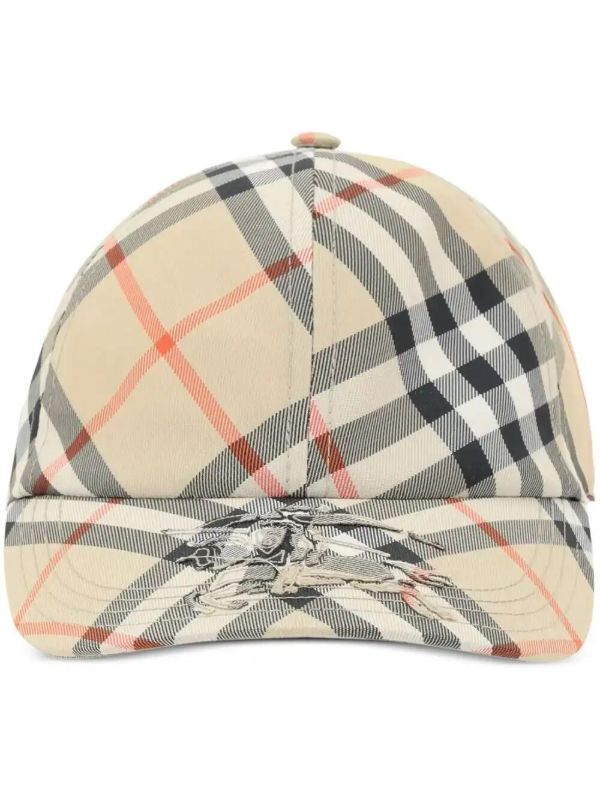 browns Burberry checked EKD baseball cap | Browns Hats
