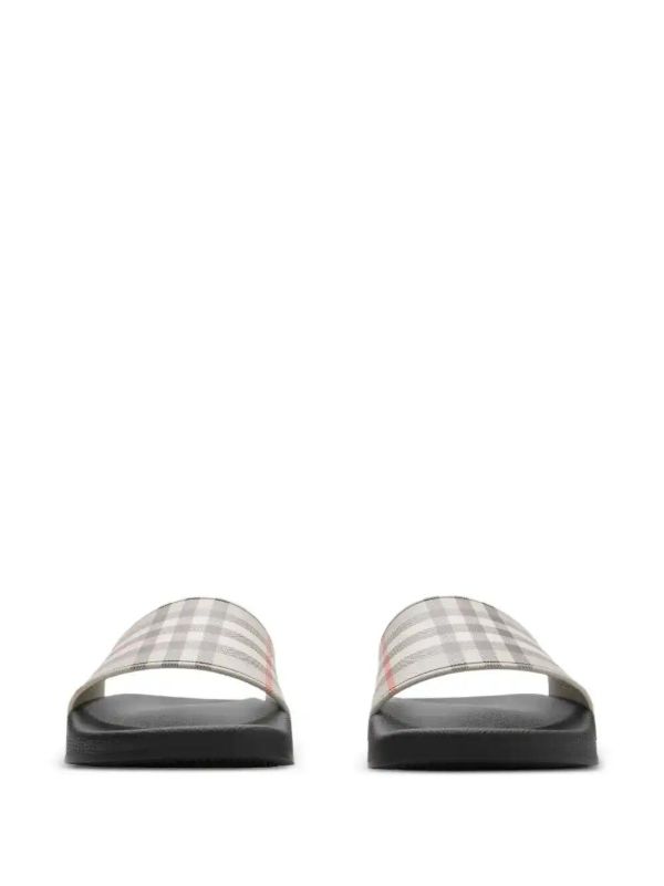Browns Burberry Checked Slides | Browns Flip Flops & Slides